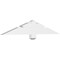 Ekena Millwork Kennewick Architectural Grade PVC Gable Bracket, 48"W x 8"H x 2"D x 4"F, 4/12 Pitch GBP048X08X0204KEN00 - alternate 1